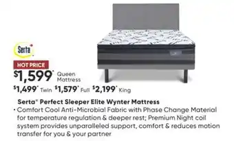 Sleep Country Serta perfect sleeper elite wynter mattress offer