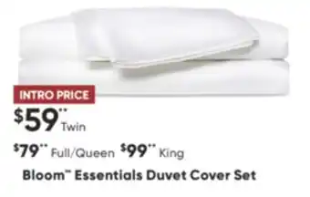 Sleep Country Bloom essentials duvet cover set offer