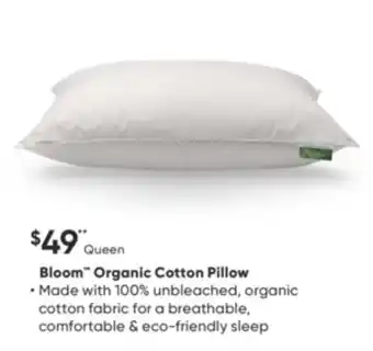 Dormez Vous Bloom organic cotton pillow offer