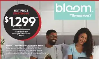 Dormez Vous Bloom lift lifestyle adjustable base offer