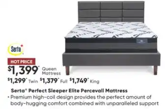 Dormez Vous Serta perfect sleeper elite percevall mattress offer