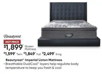 Dormez Vous Beautyrest imperial liston mattress offer