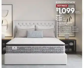 Sleep Country Kingsdown studio clairmont mattress offer