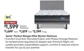 Dormez Vous Serta perfect sleeper elite wynter mattress offer