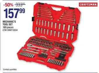 NAPA Auto Parts Craftsman mechanic's tool set offer