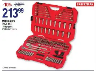 NAPA Auto Parts Mechanic's tool set offer