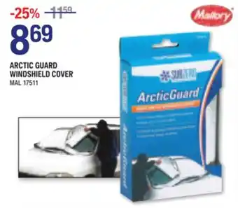 NAPA Auto Parts Mallory arctic guard windshield cover offer