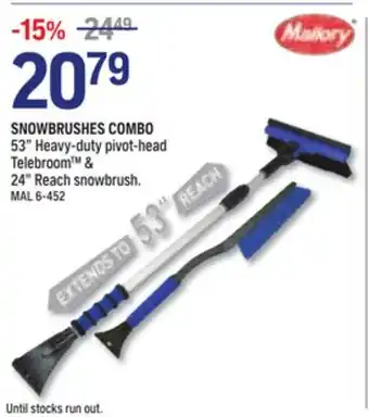NAPA Auto Parts Mallory snowbrushes combo offer