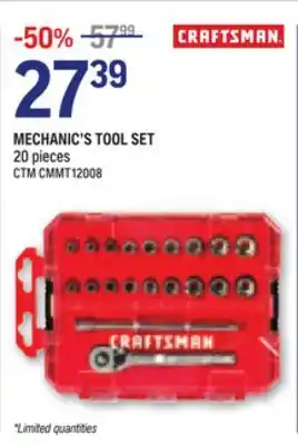 NAPA Auto Parts Craftsman mechanic's tool set offer