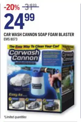 NAPA Auto Parts Car wash cannon soap foam blaster offer
