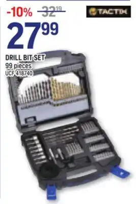 NAPA Auto Parts Tactix drill bit set offer