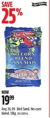 Canadian Tire Red ribbon bird seed offer