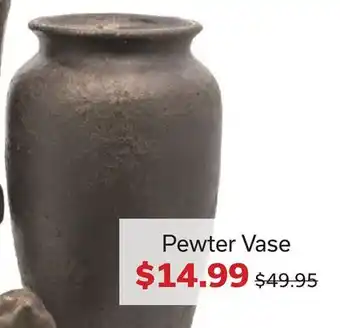 Dot Furniture Pewter vase offer