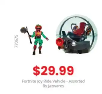 GameStop Fortnite joy ride vehicle assorted – by jazwares offer