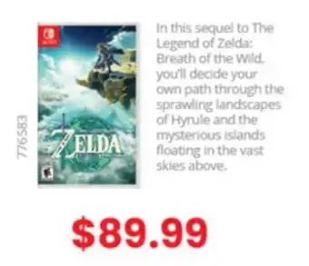 GameStop Nintendo switch the legend of zelda: tears of the kingdom offer