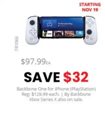 GameStop Backbone one for iphone playstation offer