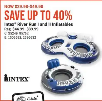 Bass Pro Intex river run i and ii inflatables offer