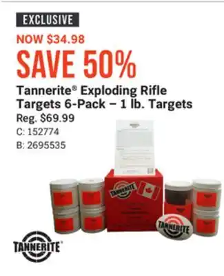 Bass Pro Tannerite exploding rifle targets offer