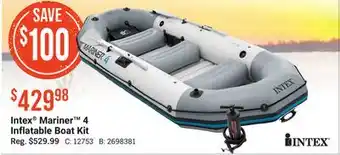 Bass Pro Intex mariner 4 inflatable boat kit offer