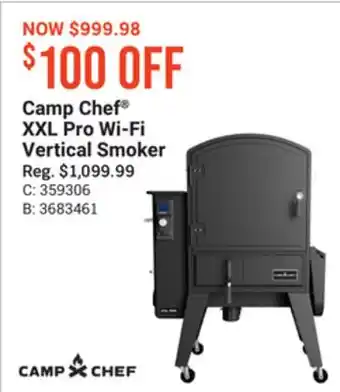 Bass Pro Camp chef xxl pro wi-fi vertical smoker offer