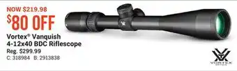 Bass Pro Vortex vanquish 4-12x40 bdc riflescope offer