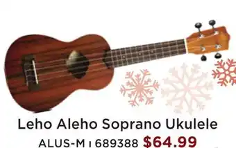 Long & McQuade Leho aleho soprano ukulele offer