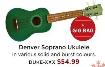 Long & McQuade Denver soprano ukulele offer