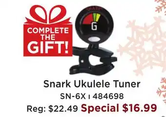 Long & McQuade Snark ukulele tuner offer