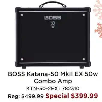 Long & McQuade Boss katana-50 mkii ex 50w combo amp offer