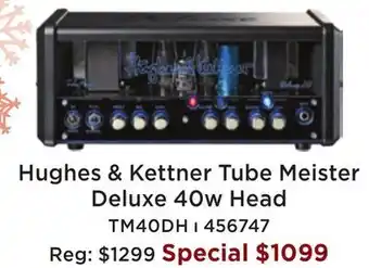 Long & McQuade Hughes & kettner tubemeister deluxe 40 head offer
