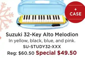 Long & McQuade Suzuki alto melodion 32 keys - black w/case offer
