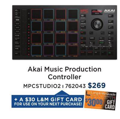 Long & McQuade Akai mpc studio music production controller offer
