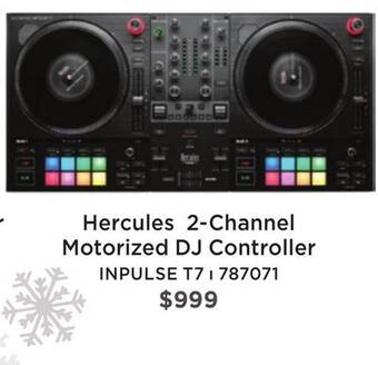 Long & McQuade Hercules dj control inpulse t7 2-channel motorized dj controller offer