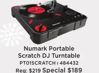 Long & McQuade Pt01 scratch portable turntable w/dj scratch switch offer