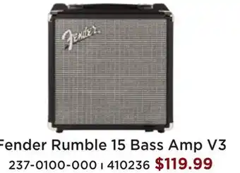 Long & McQuade Fender rumble 15 - rumble series 15 watt bass amp (v3) offer