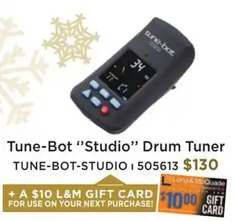 Long & McQuade Tune-bot studio drum tuner offer