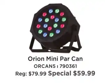Long & McQuade Orion orcan5 led flat par can offer