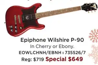 Long & McQuade Epiphone wilshire p-90 - cherry offer
