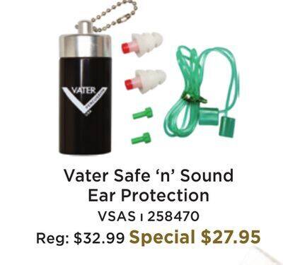 Long & McQuade Vater vsas - musicians earplugs offer