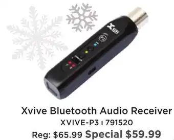 Long & McQuade Xvive audio p3 bluetooth audio receiver offer