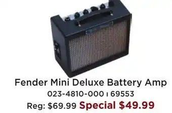 Long & McQuade Fender fender mini deluxe amp offer