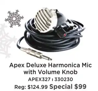 Long & McQuade Apex dynamic high impedance harmonica microphone offer