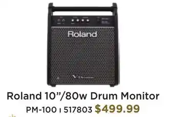 Long & McQuade Roland pm-100 personal monitor for v-drums offer