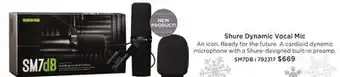 Long & McQuade Shure sm7db dynamic vocal microphone offer