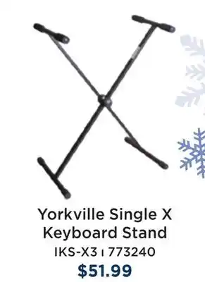 Long & McQuade Iks-x3 economy single x keyboard stand offer