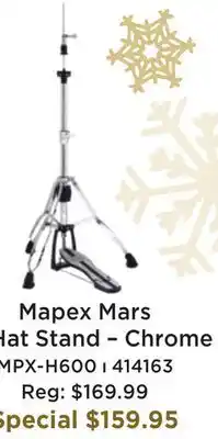 Long & McQuade Mapex mars hi-hat stand - chrome offer