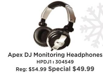 Long & McQuade Apex dj headphones offer