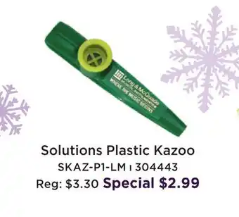 Long & McQuade Solutions plastic kazoo offer