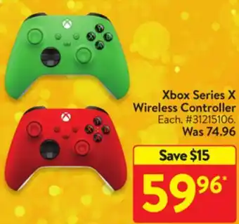 Walmart Xbox series x wireless controller offer