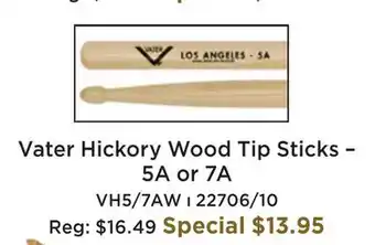 Long & McQuade Vater vh5aw - 5a los angeles wood tip offer